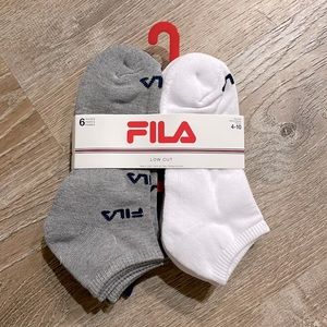 NWT Women’s 6 Pair FILA Low Cut Socks, Size 4-10